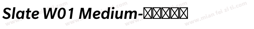 Slate W01 Medium字体转换